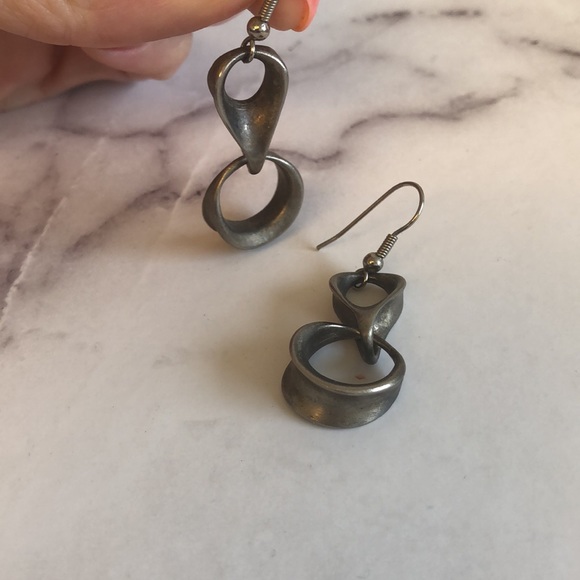 Geometric Modern Earrings. - Picture 2 of 3